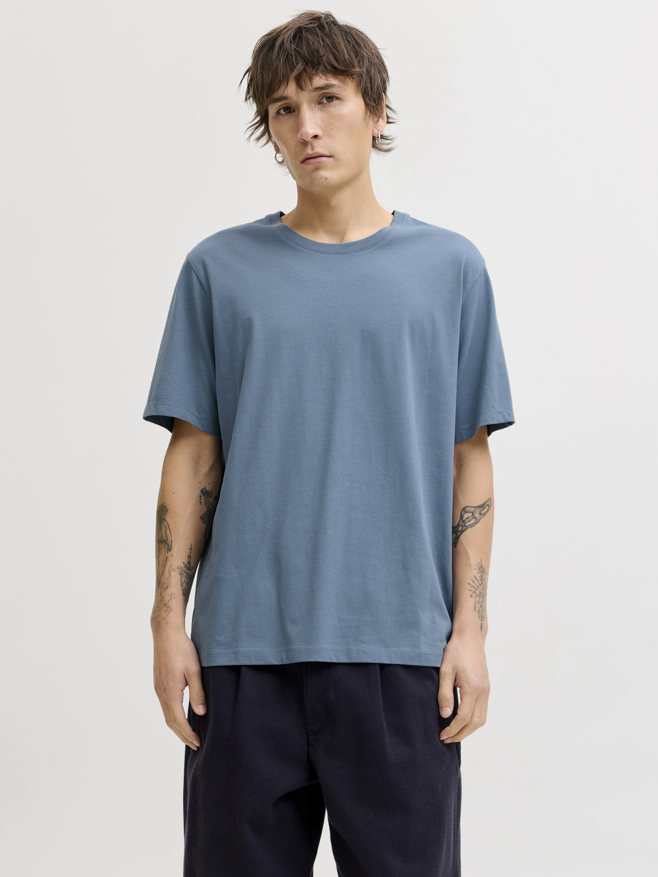 Футболка JACK & JONES модель 12156101_Blue Mirage Фото