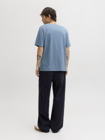 Футболка JACK & JONES модель 12156101_Blue Mirage Фото