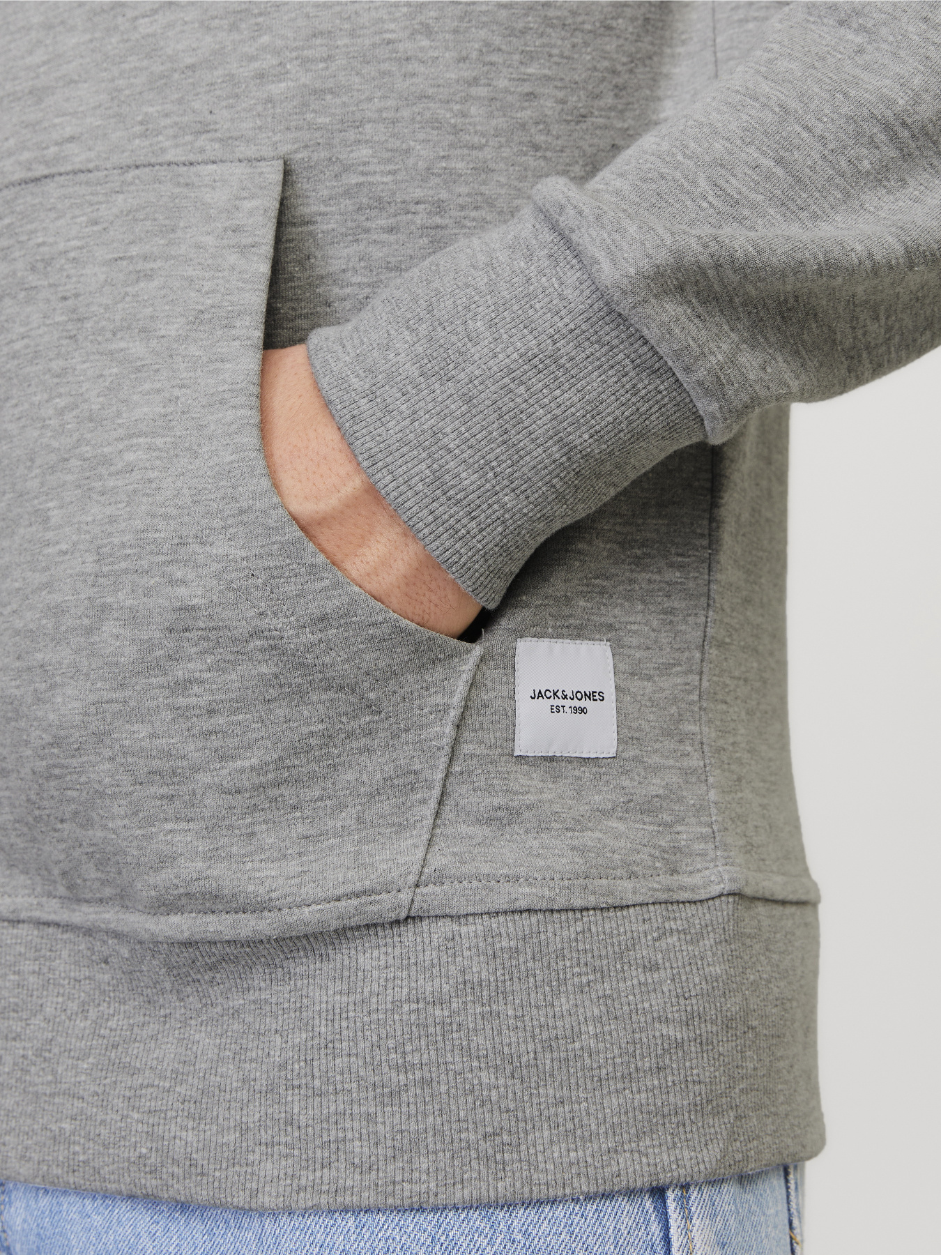 Кофта JACK & JONES модель 12181901_Light Grey Melange REG Фото