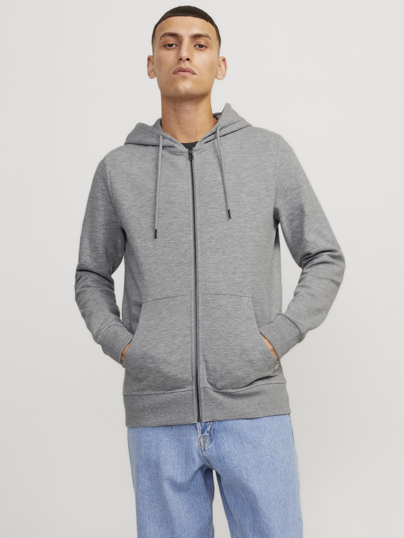 Кофта JACK & JONES модель 12181901_Light Grey Melange REG Фото