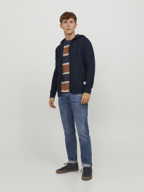 Худі та світшоти JACK & JONES BASIC SWEAT ZIP HOOD модель 12181901_Navy Blazer REG Фото