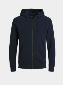 Худі та світшоти JACK & JONES BASIC SWEAT ZIP HOOD модель 12181901_Navy Blazer REG Фото