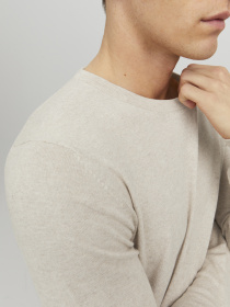 JACK & JONES модель 12208364_Oatmeal Melange Фото