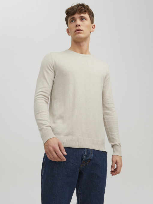 JACK & JONES модель 12208364_Oatmeal Melange Фото