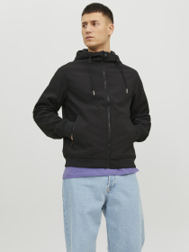Куртки и дубленки JACK & JONES BASIC SOFTSHELL HOOD модель 12236300_Black Фото