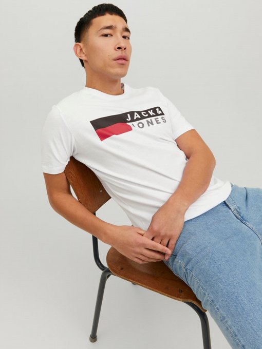 Футболка JACK & JONES модель 12151955_White Фото