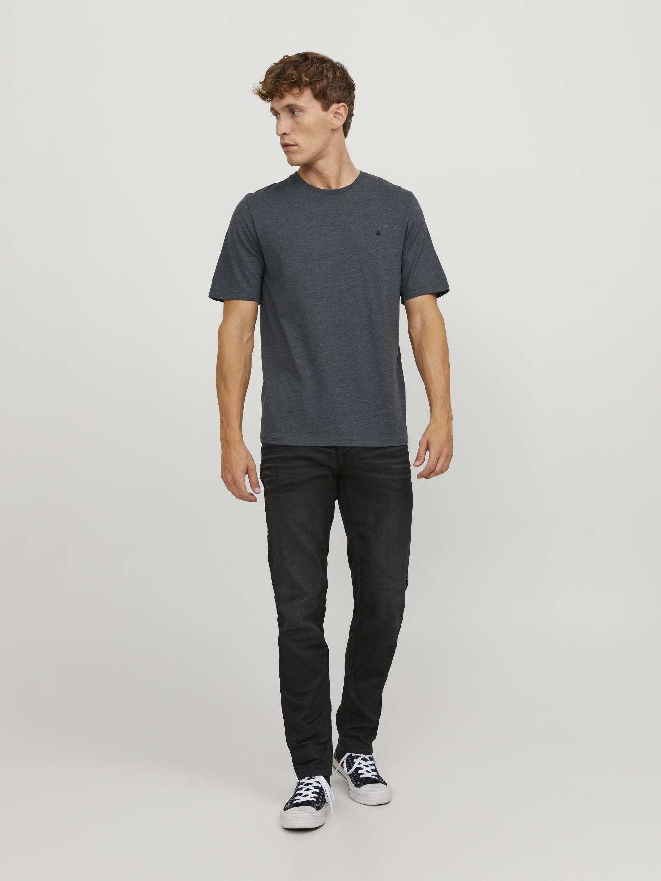 JACK & JONES 12245087_Dark Grey Melange модель 12245087_Dark Grey Melange Фото