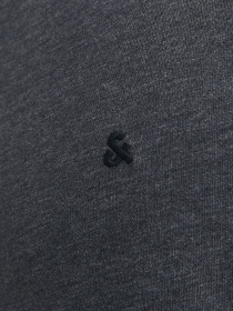 Футболка JACK & JONES модель 12245087_Dark Grey Melange Футболка JACK & JONES модель 12245087_Dark Grey Melange Фото