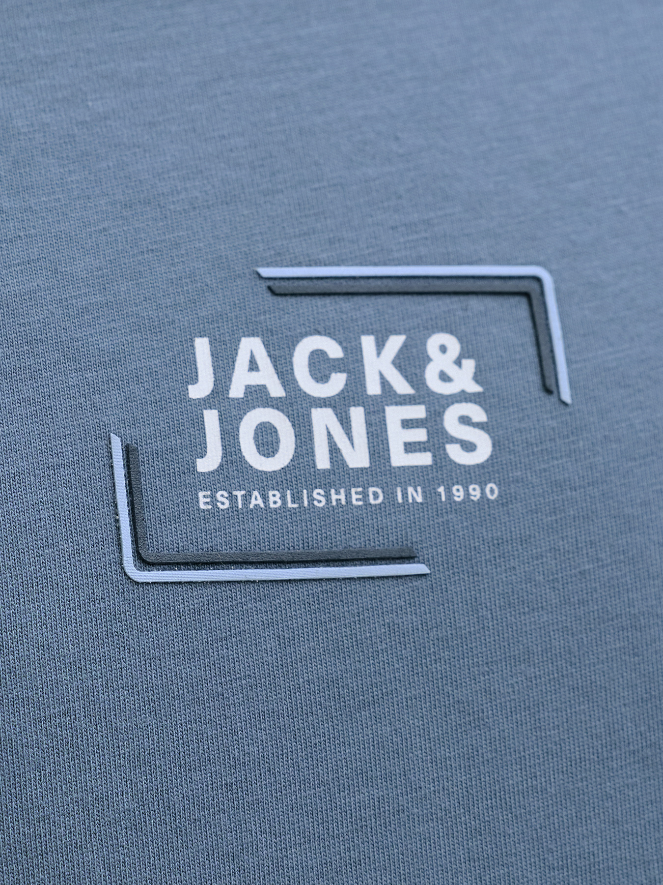 Футболка JACK & JONES модель 12268415_Blue Mirage Футболка JACK & JONES модель 12268415_Blue Mirage Фото