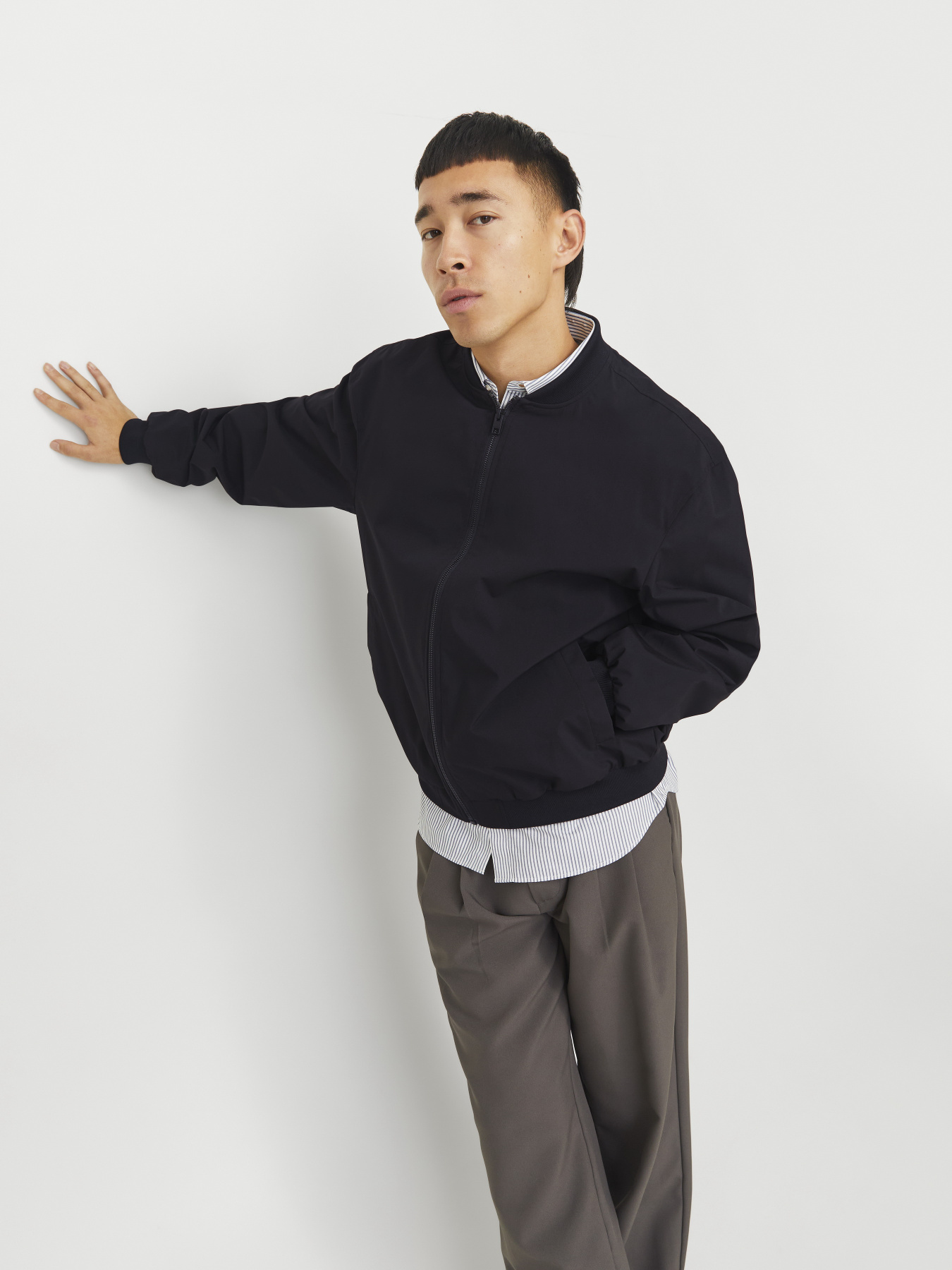 Бомбер JACK & JONES модель 12268608_Black Фото