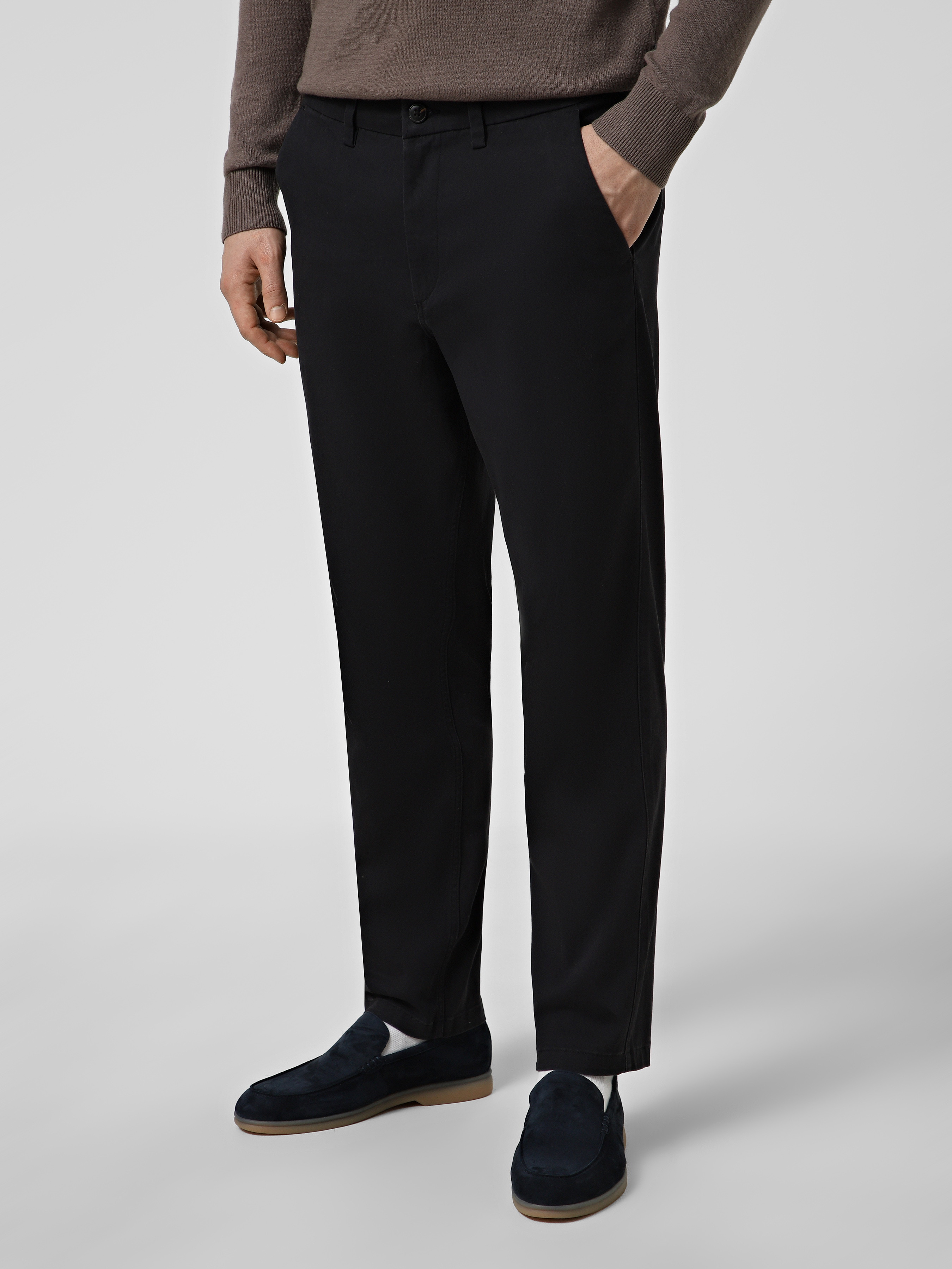 Бавовняні Чоловічі Чіноси JACK & JONES TOLLIE DYLAN CHINO (JNJ820) колір темно-синій
