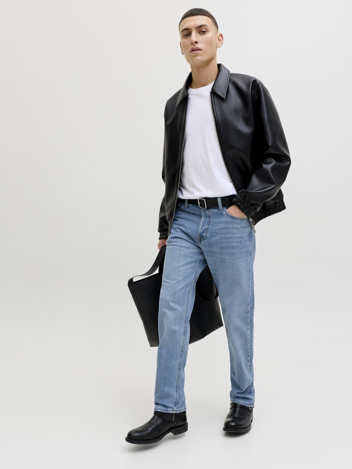 Зауженные джинсы JACK & JONES модель 12289525_Blue Denim Зауженные джинсы JACK & JONES модель 12289525_Blue Denim Фото