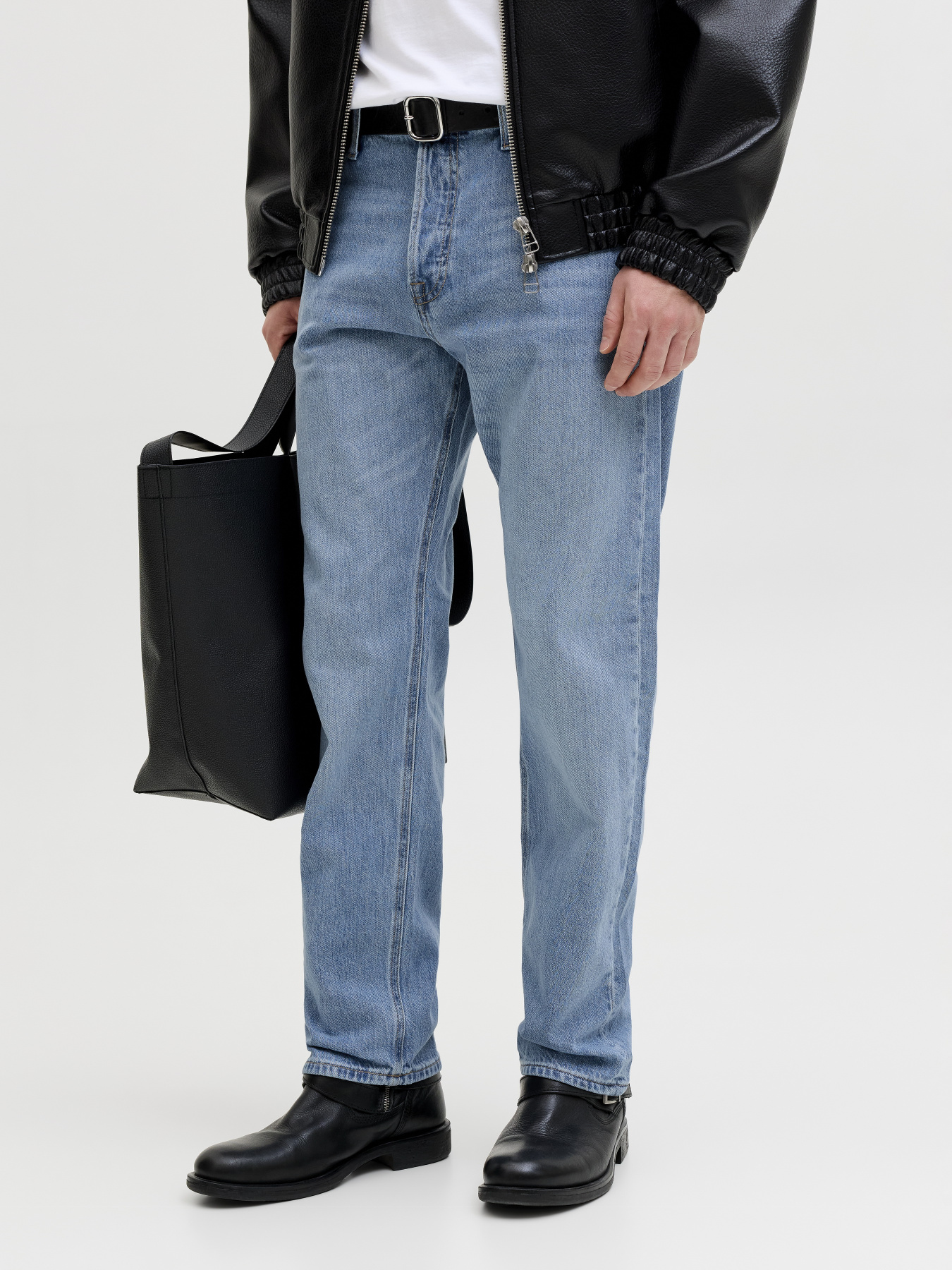 Зауженные джинсы JACK & JONES модель 12289525_Blue Denim Зауженные джинсы JACK & JONES модель 12289525_Blue Denim Фото