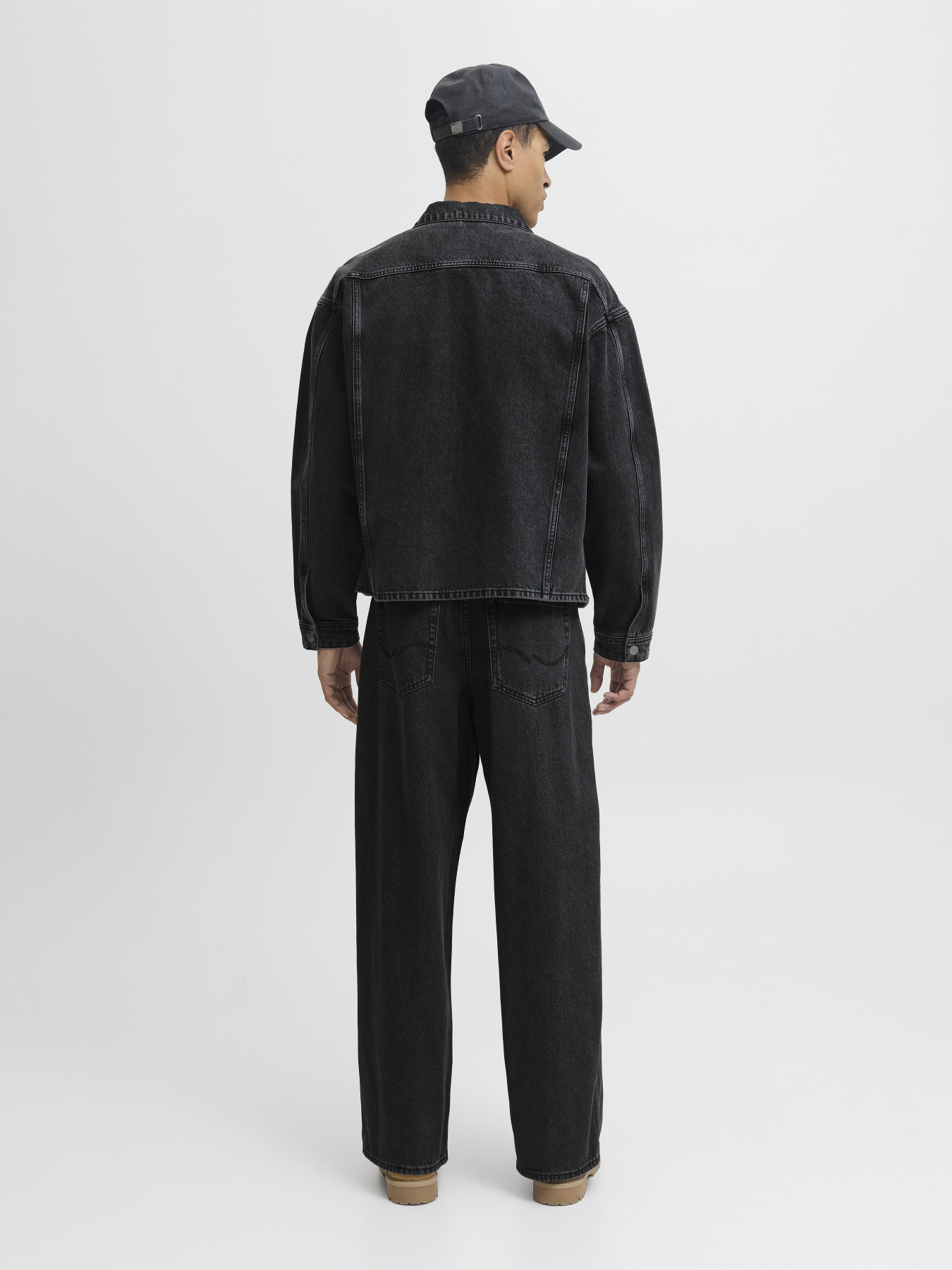 Широкие джинсы JACK & JONES модель 12290248_Black Denim Фото