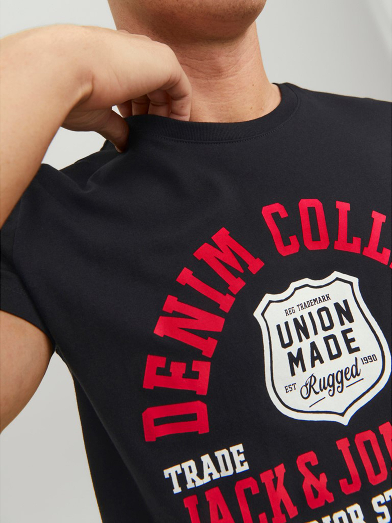 Футболка JACK & JONES модель 12220500_Black Фото