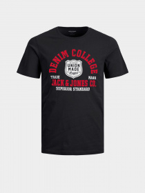 Футболка JACK & JONES модель 12220500_Black Фото