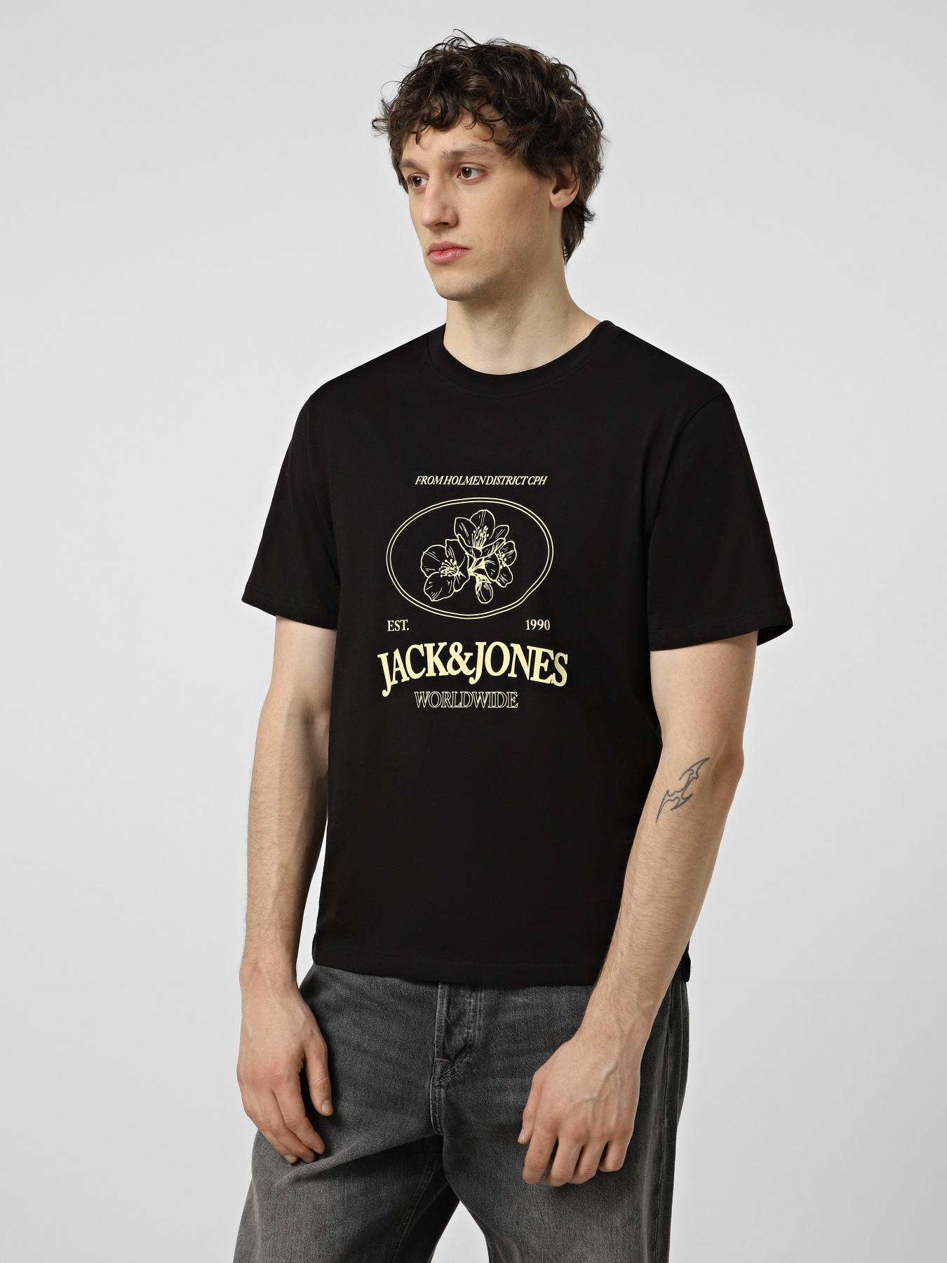 Футболка JACK & JONES модель 12297895_Black Фото