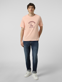 Футболка JACK & JONES модель 12297895_Peach Melba Футболка JACK & JONES модель 12297895_Peach Melba Фото