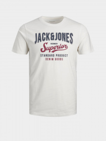 Футболка JACK & JONES модель 12220500_Cloud Dancer Фото