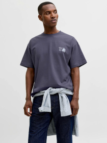 Футболки і поло JACK & JONES MAINE BACK TEE модель 12291780_Odyssey Gray Фото