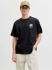 Футболки и поло JACK & JONES TRENDY OBJECTS TEE модель 12293426_Black Футболки и поло JACK & JONES TRENDY OBJECTS TEE модель 12293426_Black Фото