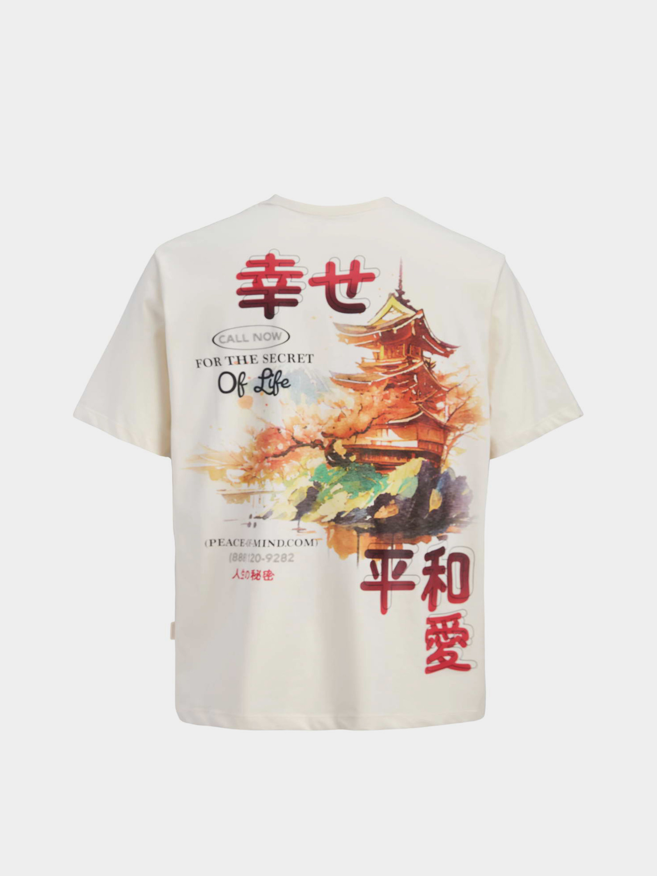 Футболка JACK & JONES модель 12293428_Antique White RED AW Футболка JACK & JONES модель 12293428_Antique White RED AW Фото