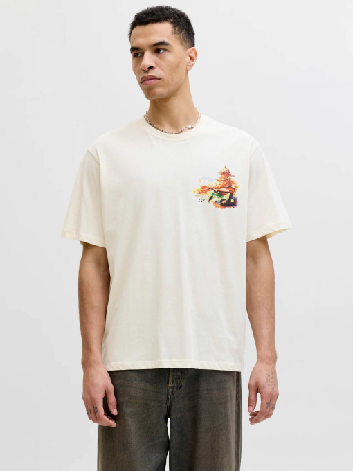 Футболки і поло JACK & JONES BIG JAPAN TEE модель 12293428_Antique White RED AW Фото