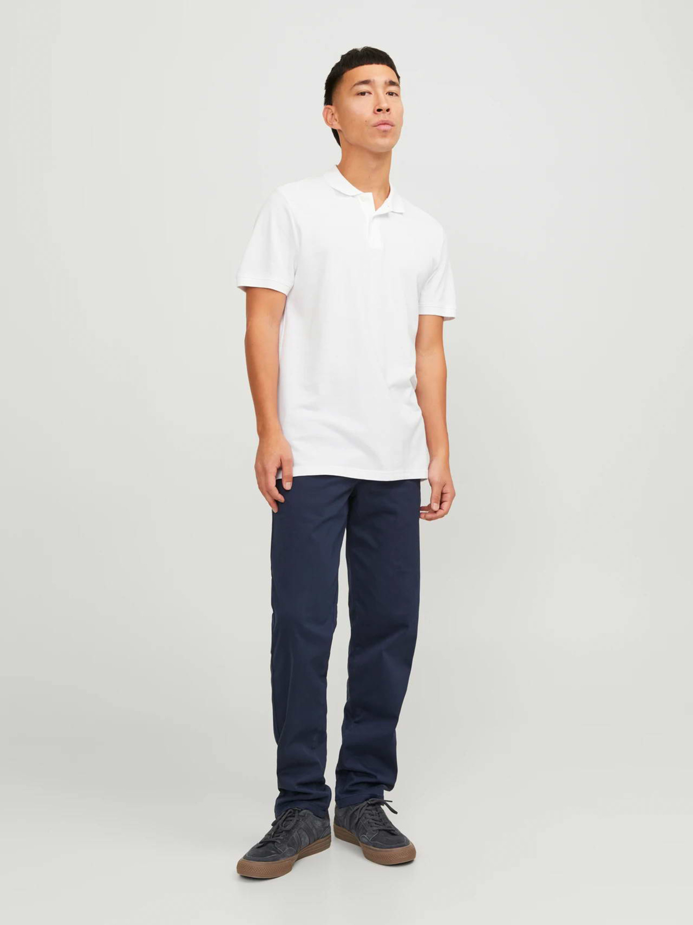 Поло JACK & JONES модель 12136516_White SLIM FIT Поло JACK & JONES модель 12136516_White SLIM FIT Фото
