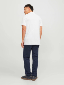 Поло JACK & JONES модель 12136516_White SLIM FIT Поло JACK & JONES модель 12136516_White SLIM FIT Фото