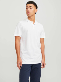Поло JACK & JONES модель 12136516_White SLIM FIT Фото