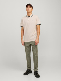 Поло JACK & JONES модель 12136668_Moonbeam PLAY Поло JACK & JONES модель 12136668_Moonbeam PLAY Фото