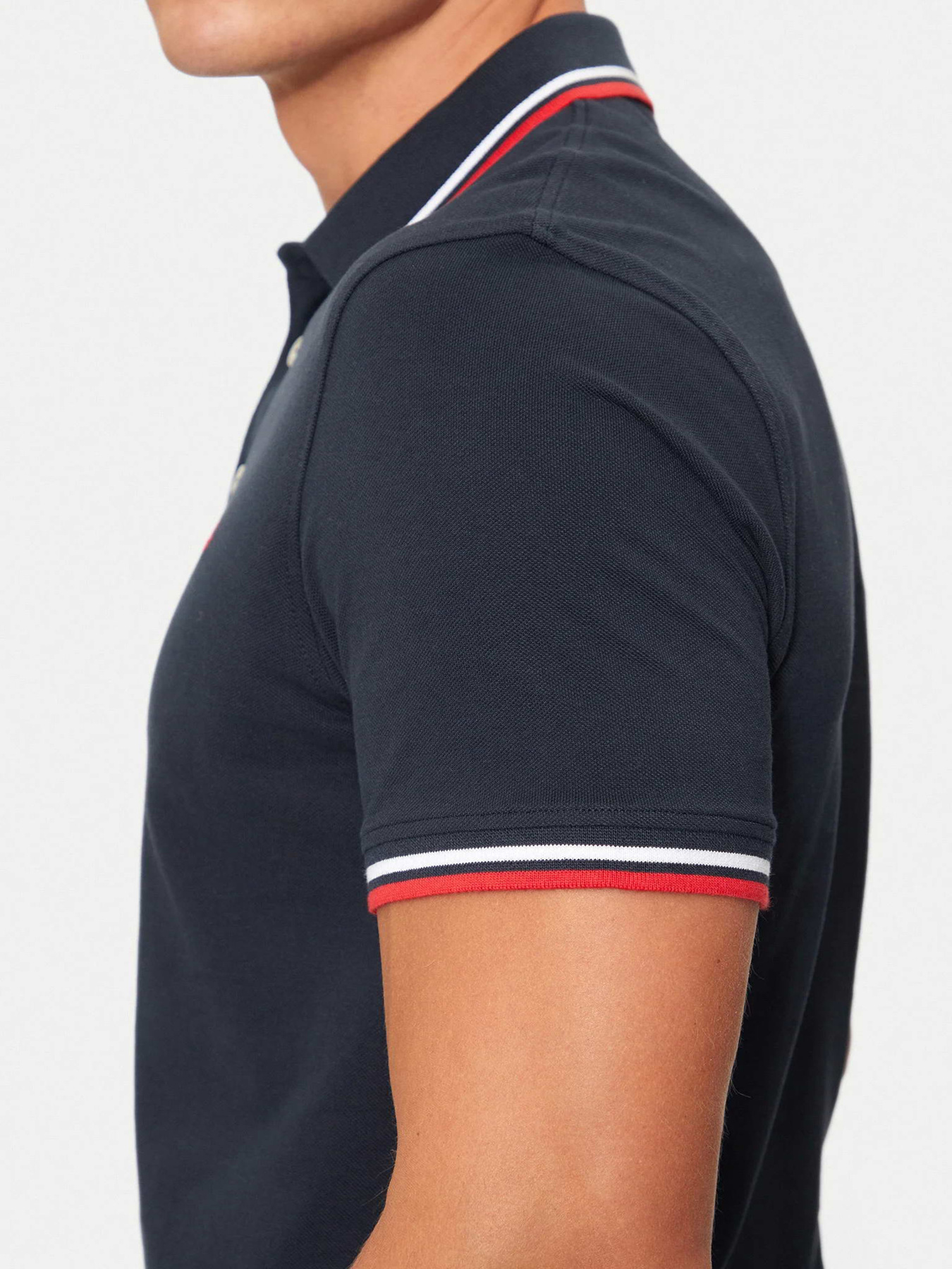 Поло JACK & JONES модель 12136668_Navy Blazer SLIM FIT Поло JACK & JONES модель 12136668_Navy Blazer SLIM FIT Фото