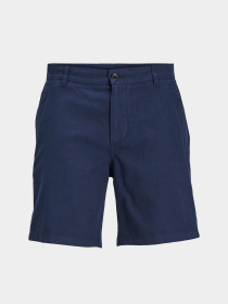 Шорты JACK & JONES STACE SUMMER LINEN BLEND SHORT модель 12248627_Navy Blazer Фото