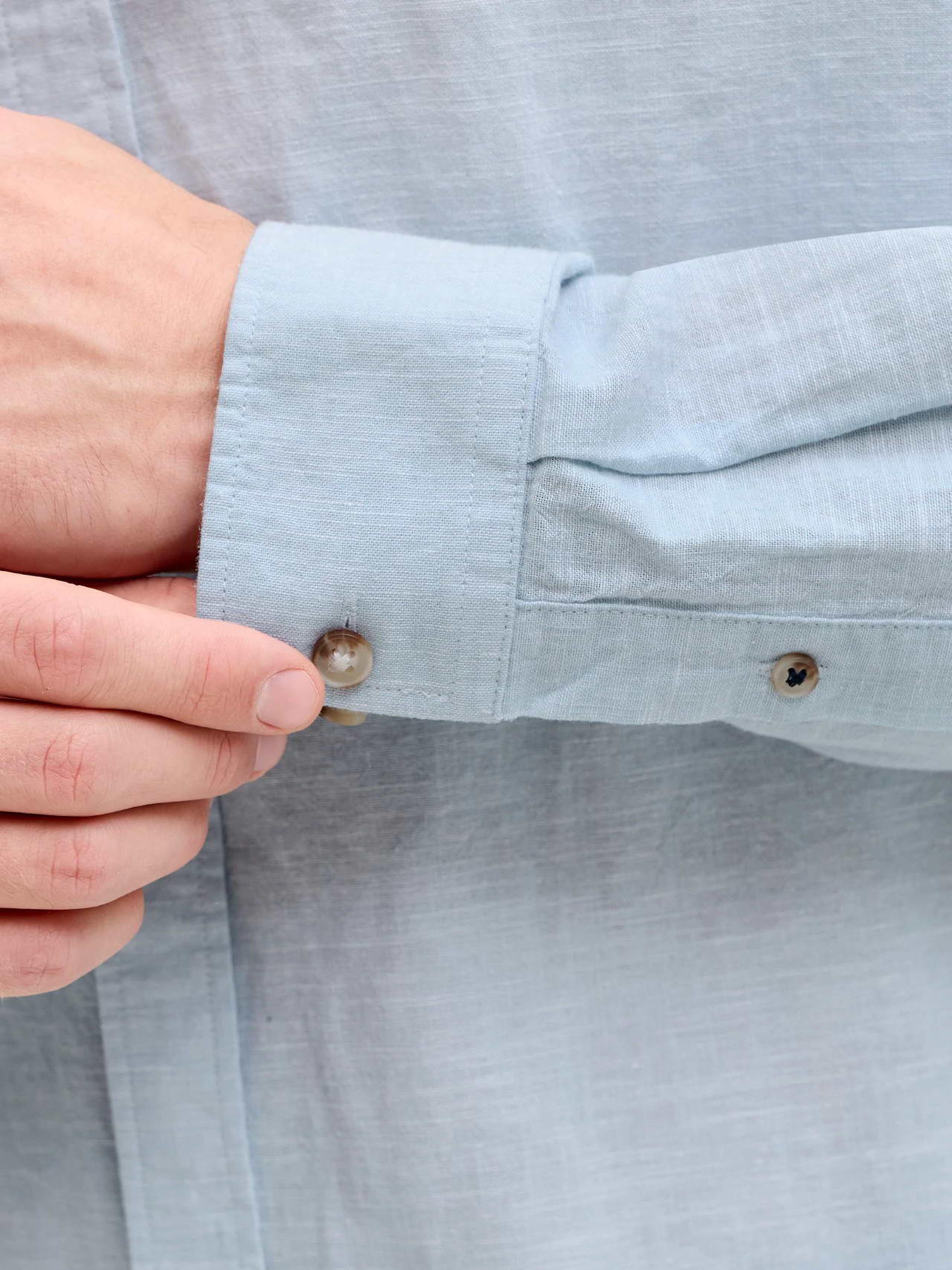 Рубашка классическая JACK & JONES модель 12289174_Celestial Blue Рубашка классическая JACK & JONES модель 12289174_Celestial Blue Фото