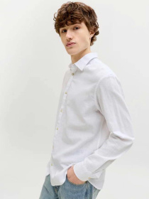 Рубашка классическая JACK & JONES модель 12289174_White Рубашка классическая JACK & JONES модель 12289174_White Фото