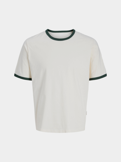 Футболки і поло JACK & JONES NANTUCKET BLANK RINGER TEE модель 12291668_Antique White W. Sycamore Фото