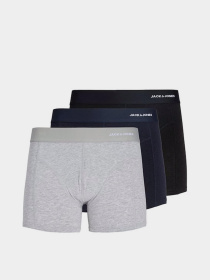 Нижнее белье JACK & JONES GABRIEL BAMBOO TRUNKS модель 12291864_Black LGM - Navy Blazer Фото