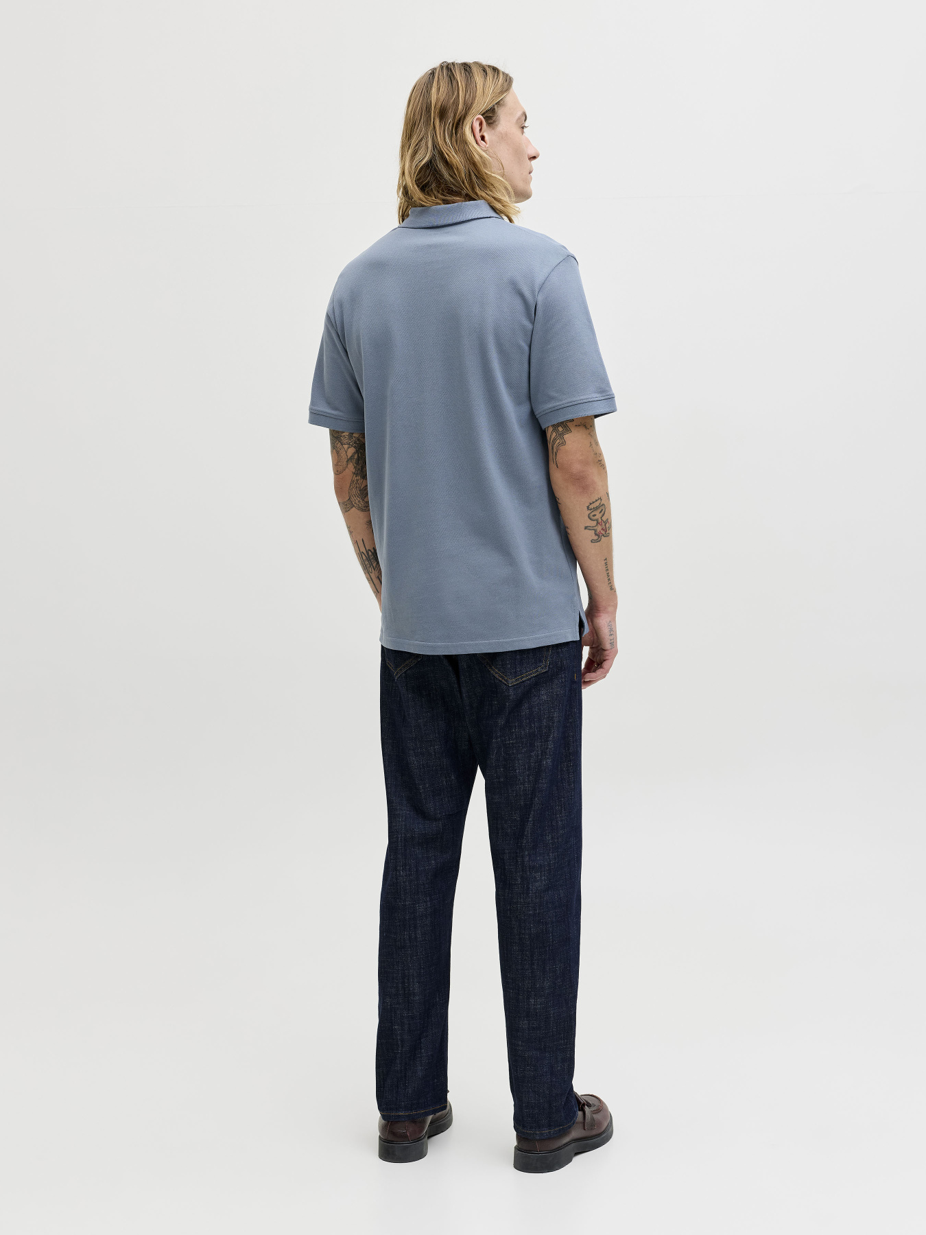 Футболки и поло JACK & JONES BASIC POLO модель 12136516_Blue Mirage Фото
