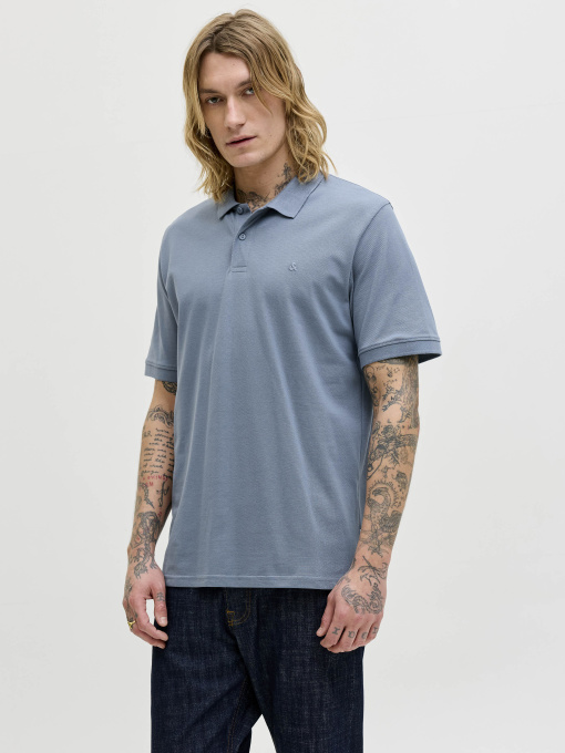 Футболки и поло JACK & JONES BASIC POLO модель 12136516_Blue Mirage Фото
