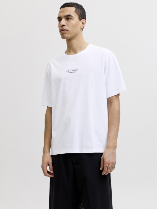 Футболки и поло JACK & JONES ART PRINT TEE модель 12288095_Bright White Фото