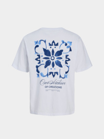 Футболки и поло JACK & JONES ART PRINT TEE модель 12288095_Bright White Фото