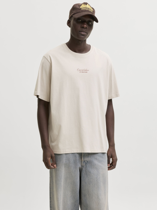 Футболки і поло JACK & JONES ART PRINT TEE модель 12288095_Moonbeam Фото