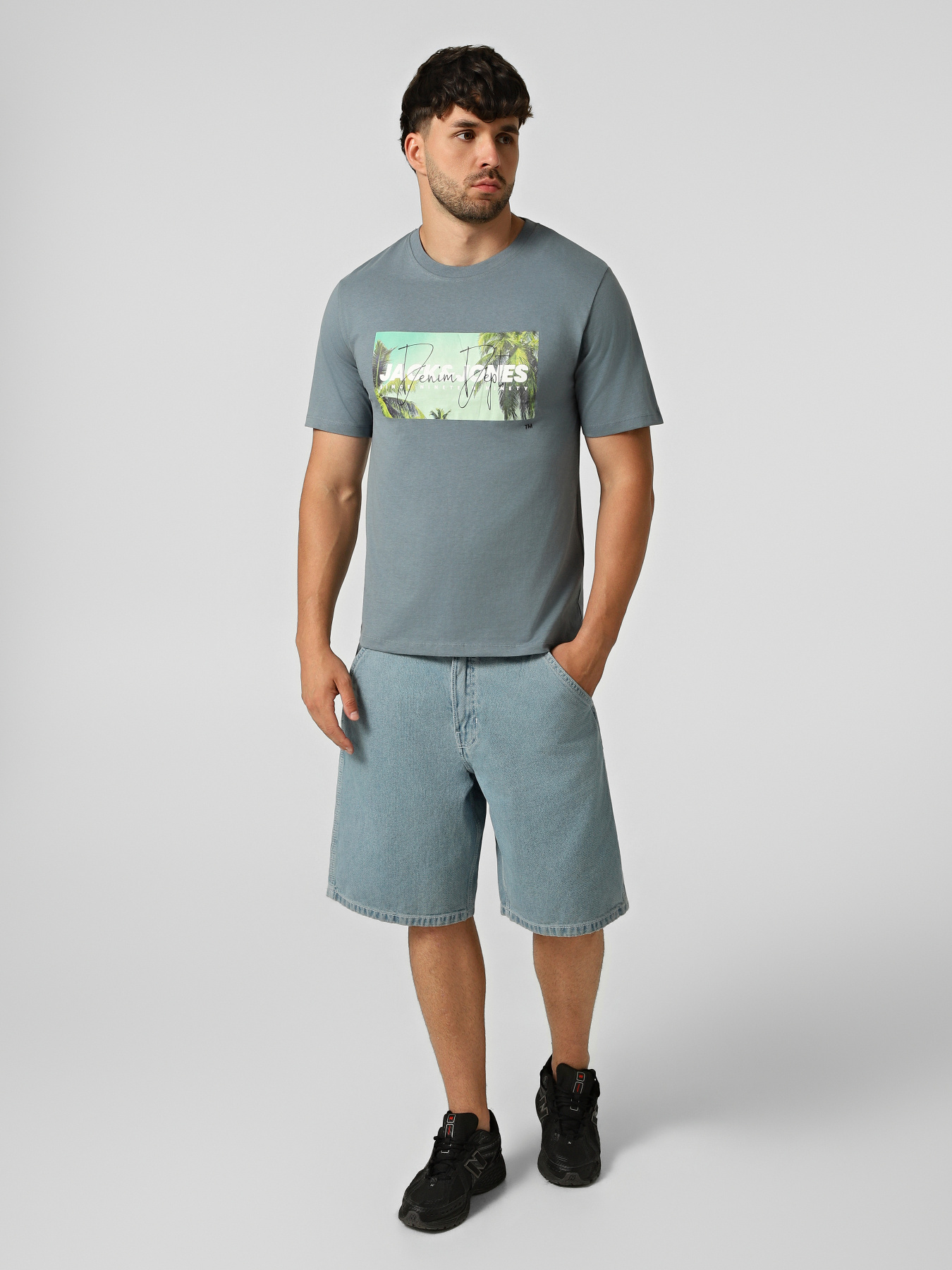 Футболки и поло JACK & JONES INDIANA TEE модель 12288112_Blue Mirage Футболки и поло JACK & JONES INDIANA TEE модель 12288112_Blue Mirage Фото