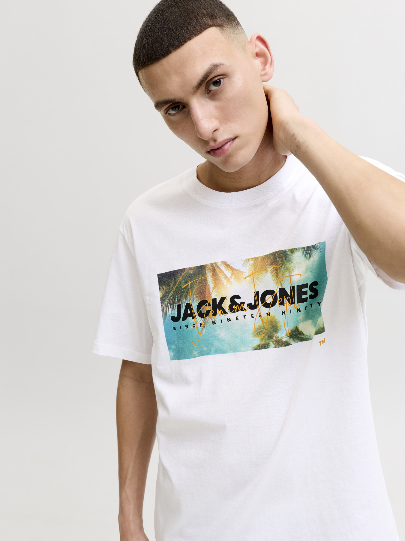 Футболки и поло JACK & JONES INDIANA TEE модель 12288112_Bright White Фото