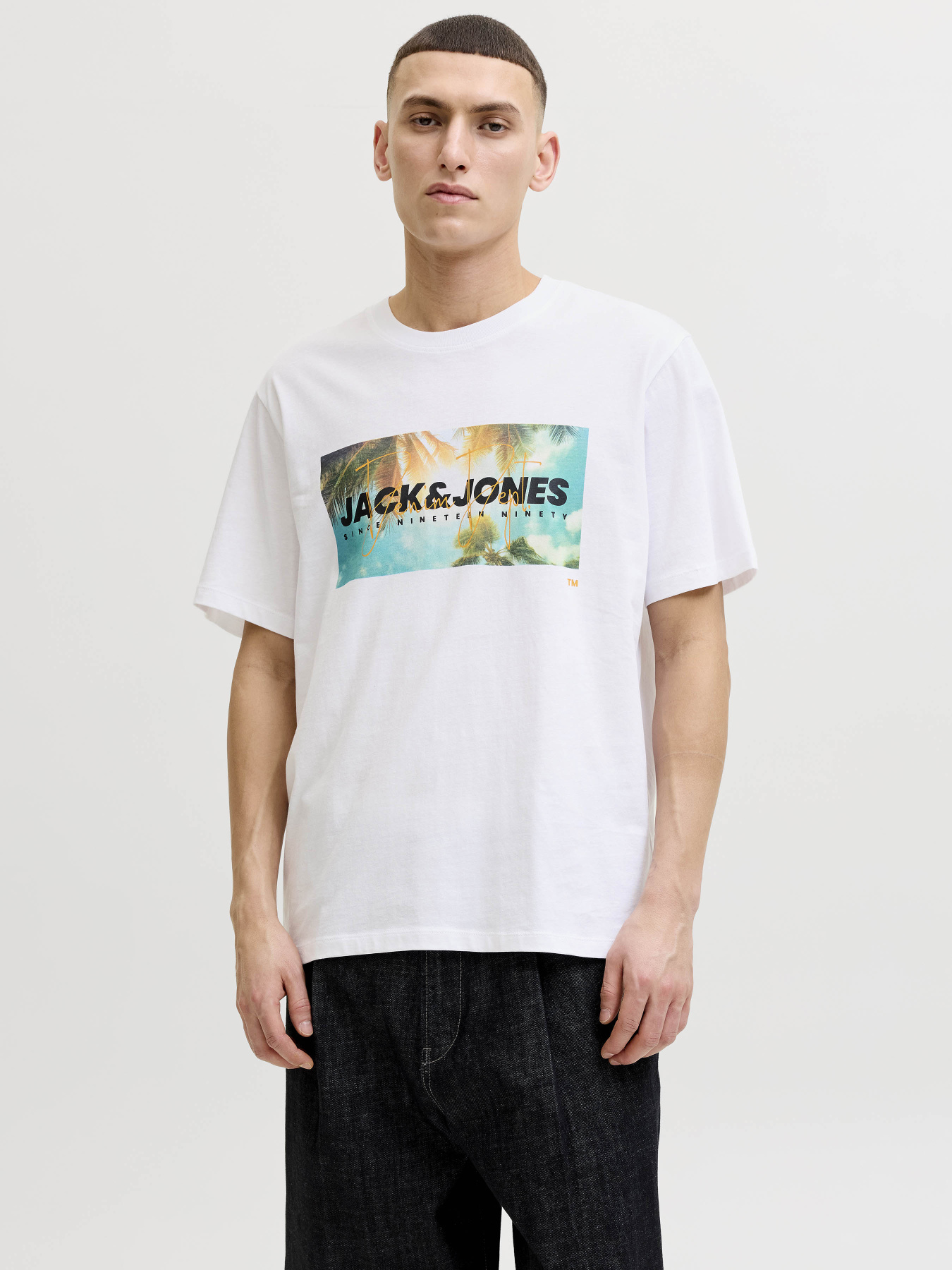 Футболки и поло JACK & JONES INDIANA TEE модель 12288112_Bright White Фото
