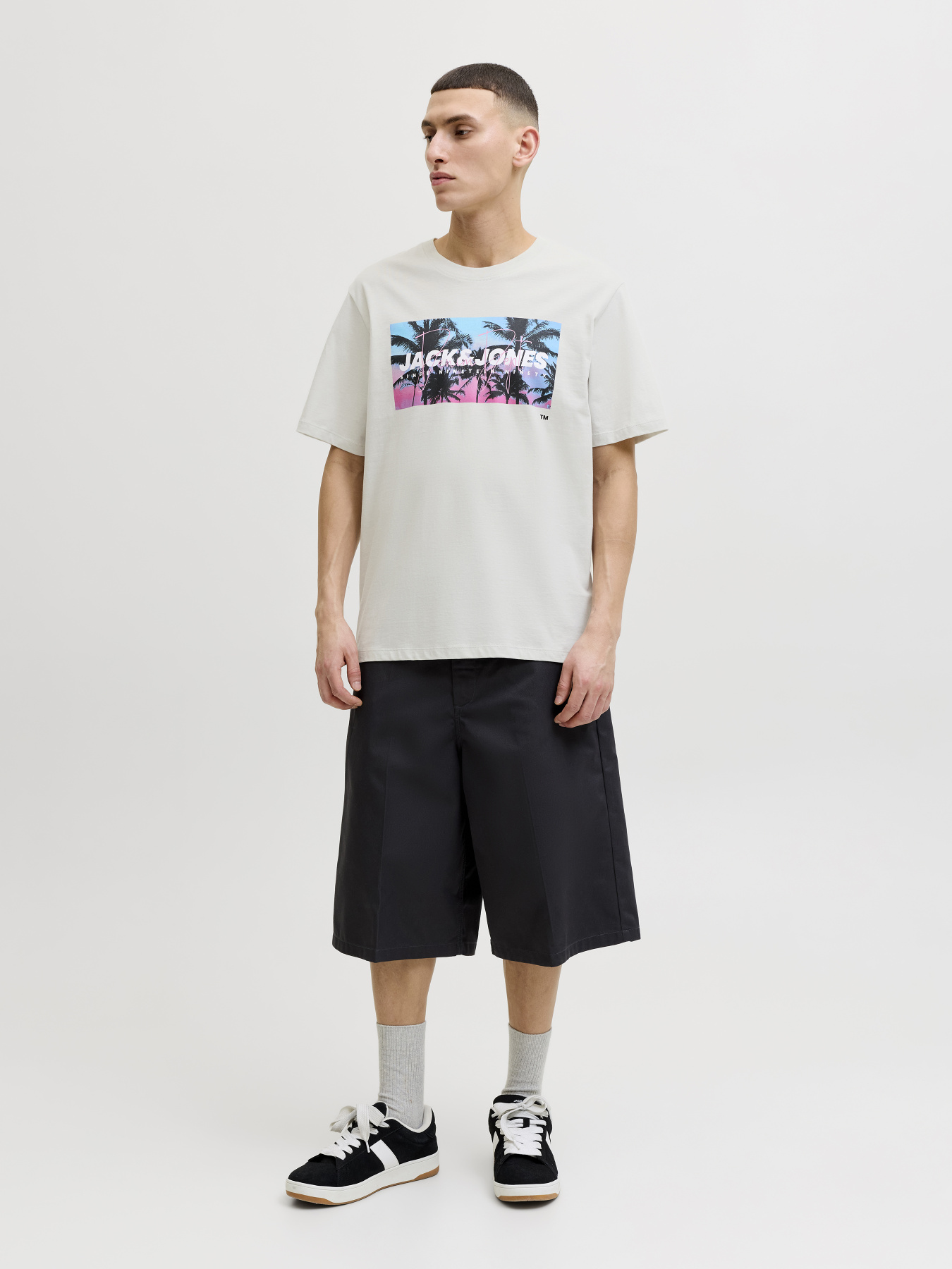 Футболки и поло JACK & JONES INDIANA TEE модель 12288112_Glacier Gray Фото