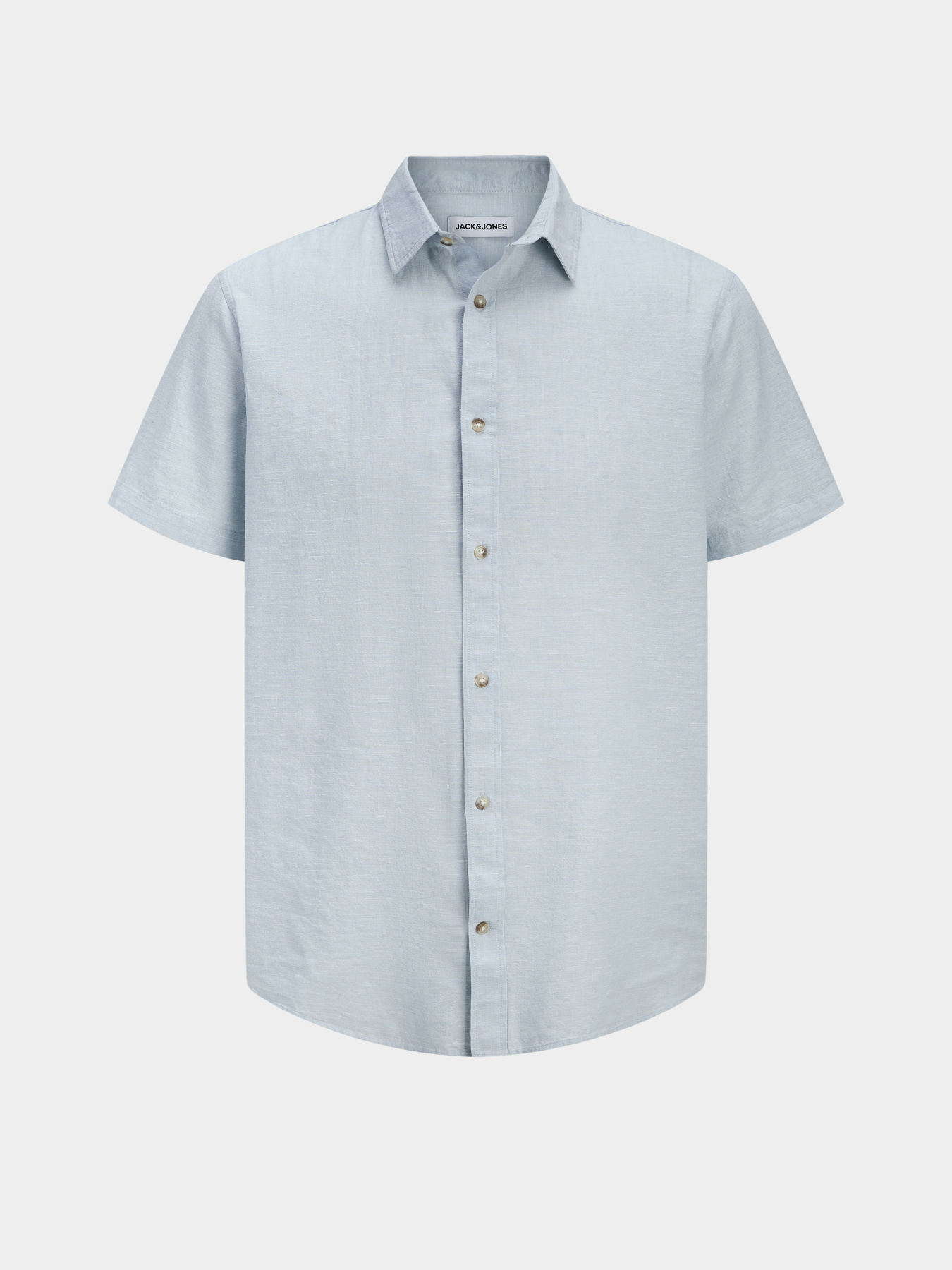 Рубашки JACK & JONES SUMMER LINEN BLEND SHIRT модель 12289160_Celestial Blue Фото