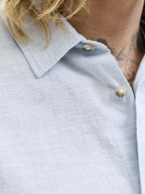 Рубашки JACK & JONES SUMMER LINEN BLEND SHIRT модель 12289160_Celestial Blue Фото
