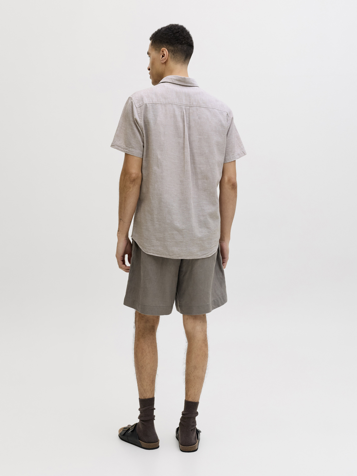 Рубашки JACK & JONES SUMMER LINEN BLEND SHIRT модель 12289160_String Фото