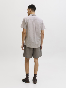 Рубашки JACK & JONES SUMMER LINEN BLEND SHIRT модель 12289160_String Фото